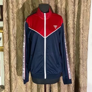 Vintage Guess jacket men’s long sleeve full zip logo.